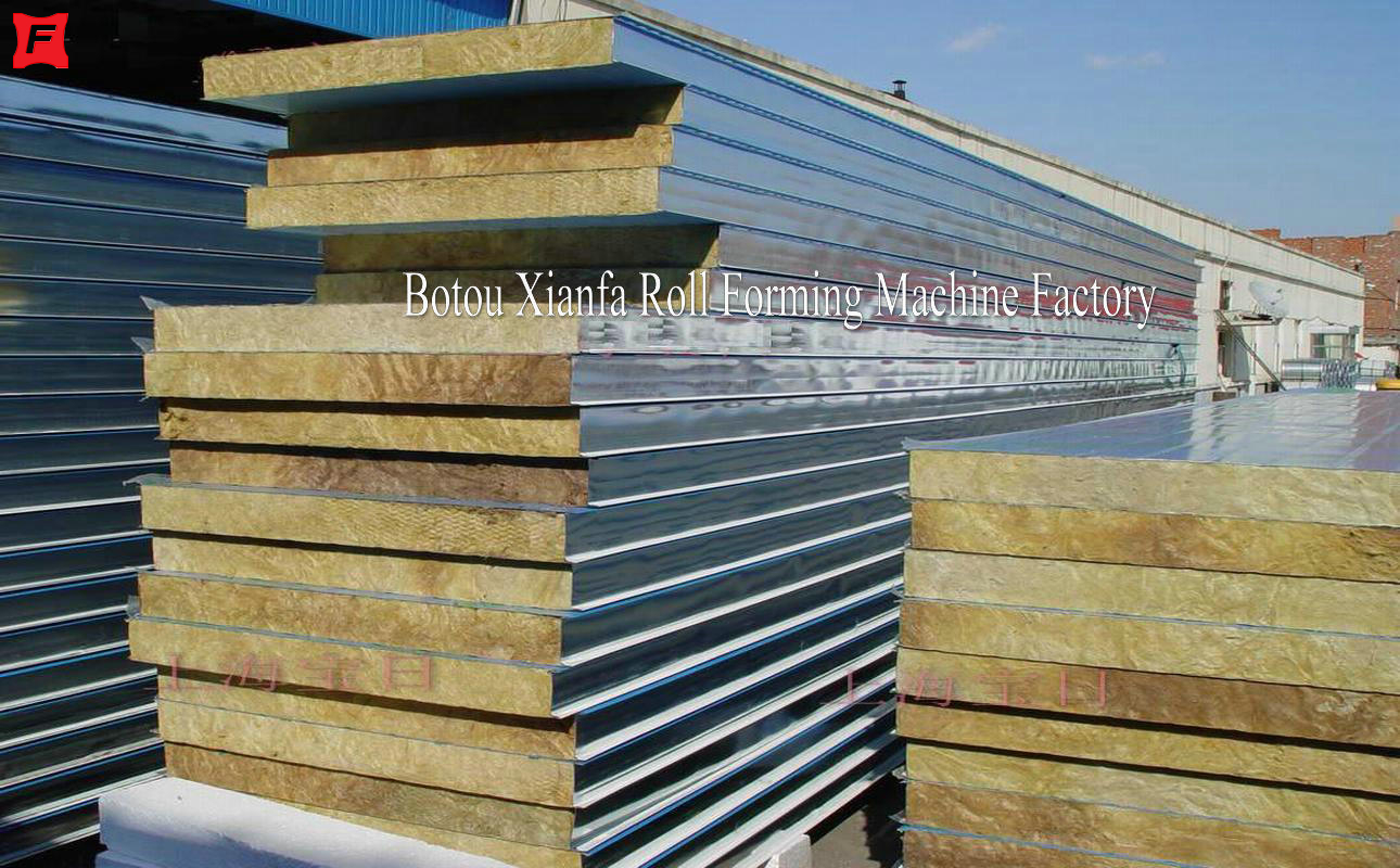  Rock Wool And EPS Sandwich Panel Production Line